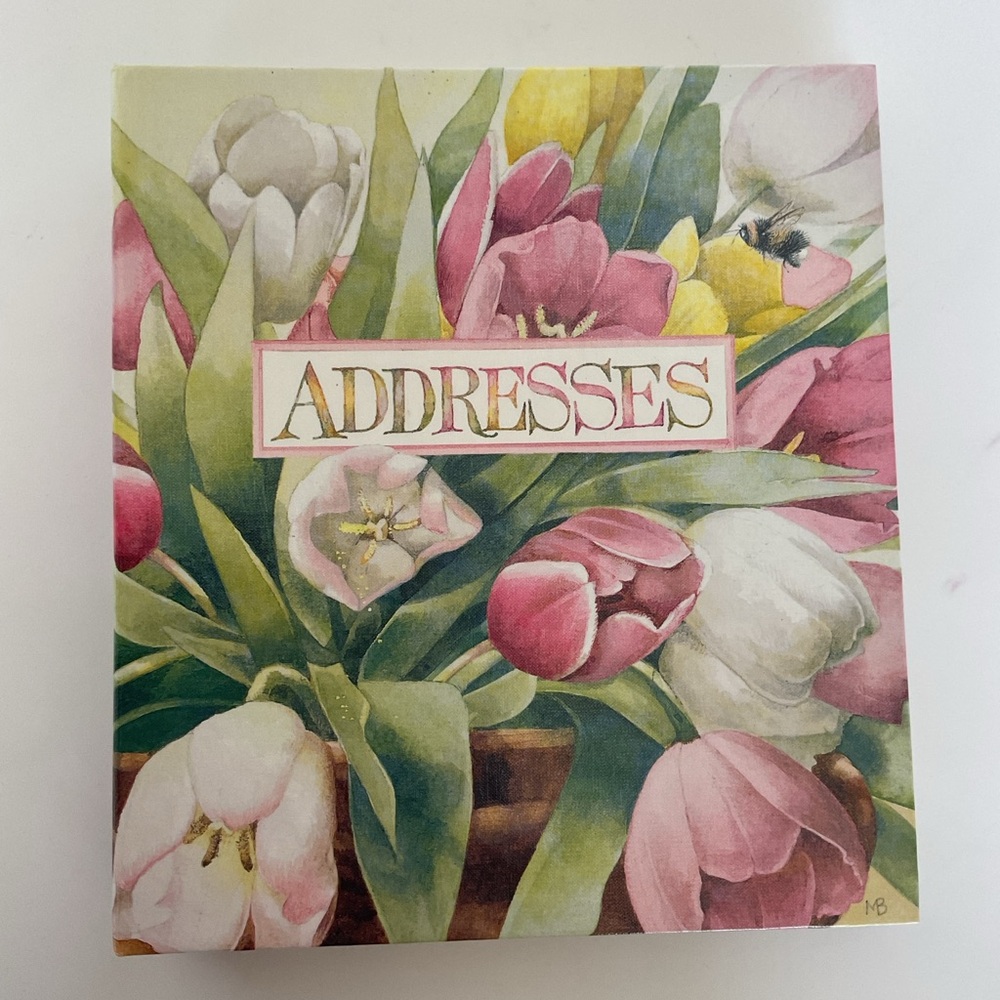 Hallmark Marjolein Bastin Tulips Address Book. NWT.